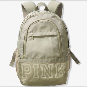 NWT VS PINK Olive Green Backpack